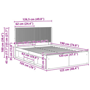 Καλάθι με αποθήκη και κεφαλάρι Λευκό 120 x 190 cm - Pakobazaar