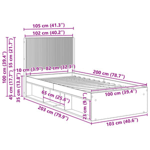 Καλάθι με αποθήκη και κεφαλάρι Μαύρο 100 x 200 cm - Pakobazaar