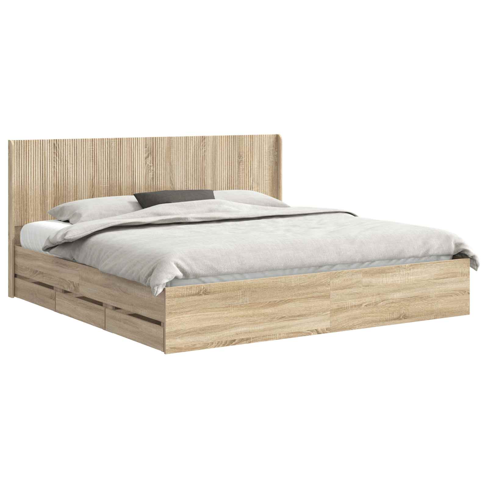Καλάθι με αποθήκη και κεφαλάρι Sonoma Δρυς 200 x 200 cm