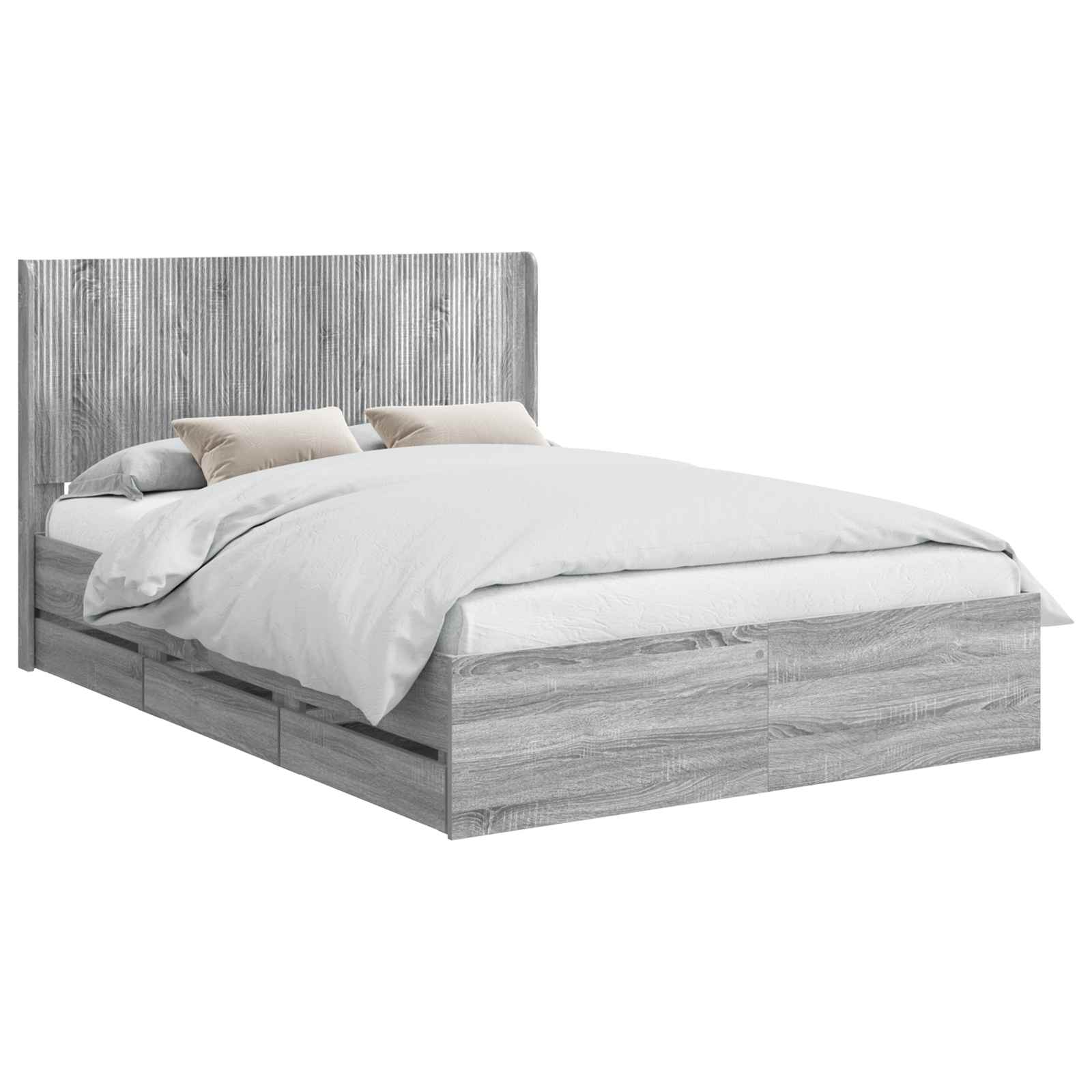 Καλάθι με αποθήκη και κεφαλάρι Γκρι Sonoma 150 x 200 cm - Pakobazaar