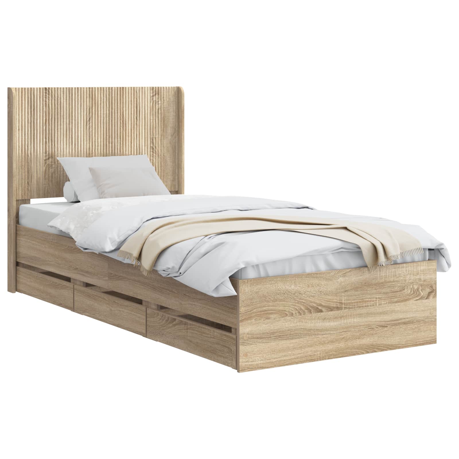Καλάθι με αποθήκη και κεφαλάρι Sonoma Δρυς 100 x 200 cm - Pakobazaar