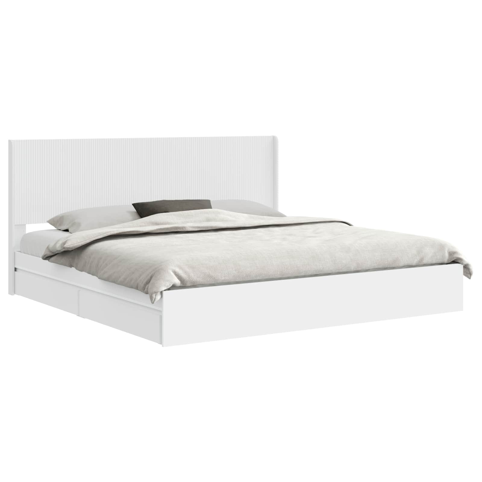 Καλάθι με αποθήκη και κεφαλάρι Λευκό 180 x 200 cm - Pakobazaar