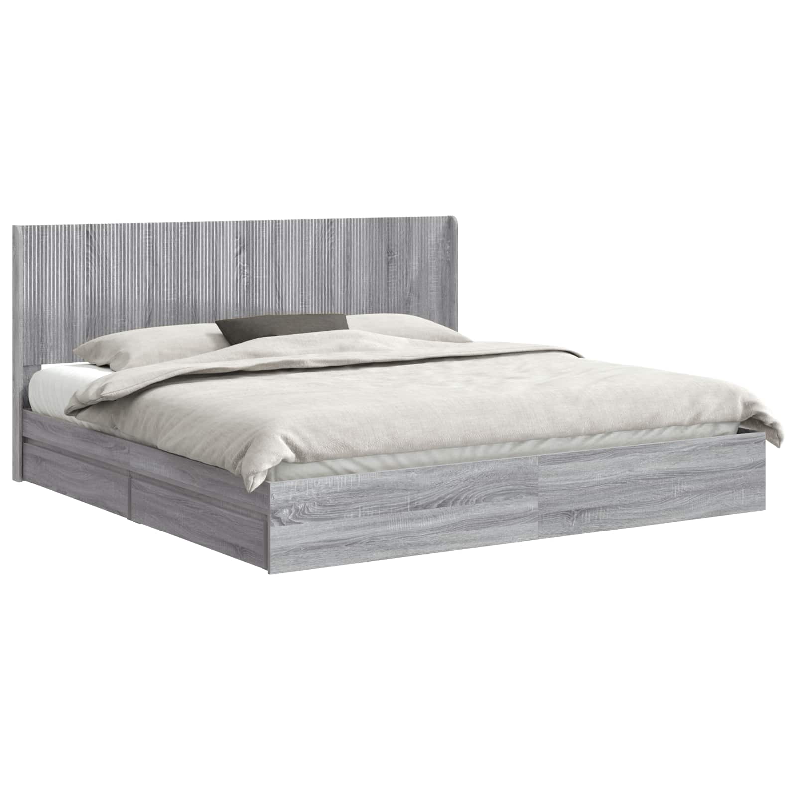 Καλάθι με αποθήκη και κεφαλάρι Γκρι Sonoma 180 x 200 cm - Pakobazaar