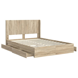 Καλάθι με αποθήκη και κεφαλάρι Sonoma Δρυς 160 x 200 cm - Pakobazaar