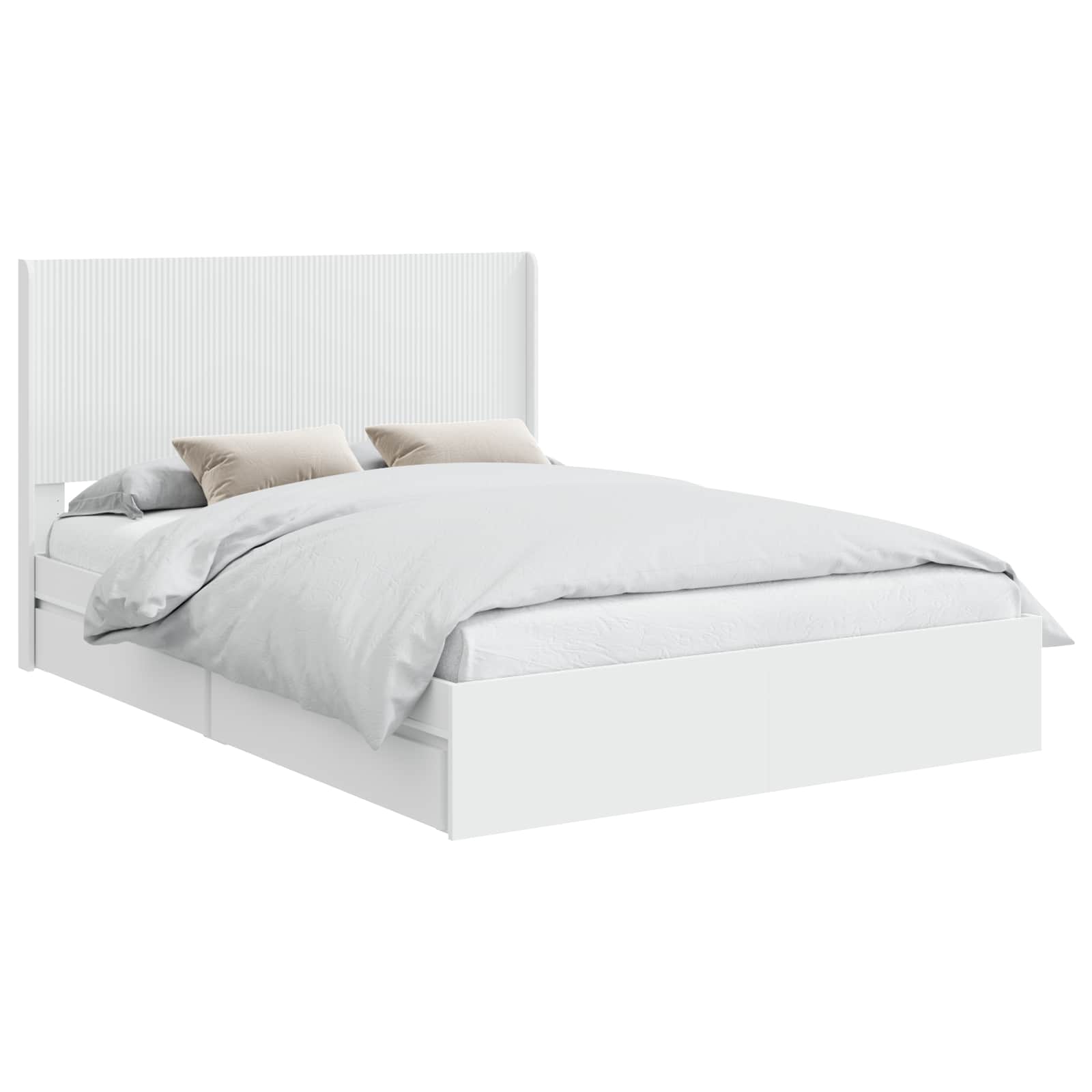 Καλάθι με αποθήκη και κεφαλάρι Λευκό 150 x 200 cm - Pakobazaar