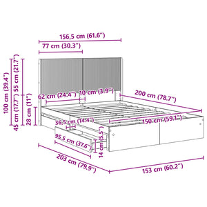 Καλάθι με αποθήκη και κεφαλάρι Λευκό 150 x 200 cm - Pakobazaar