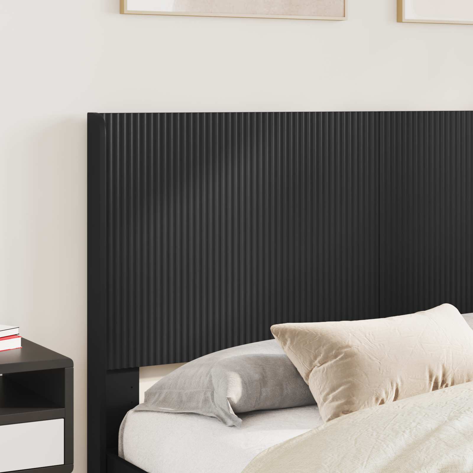 Καλάθι με αποθήκη και κεφαλάρι Μαύρο 135 x 190 cm - Pakobazaar