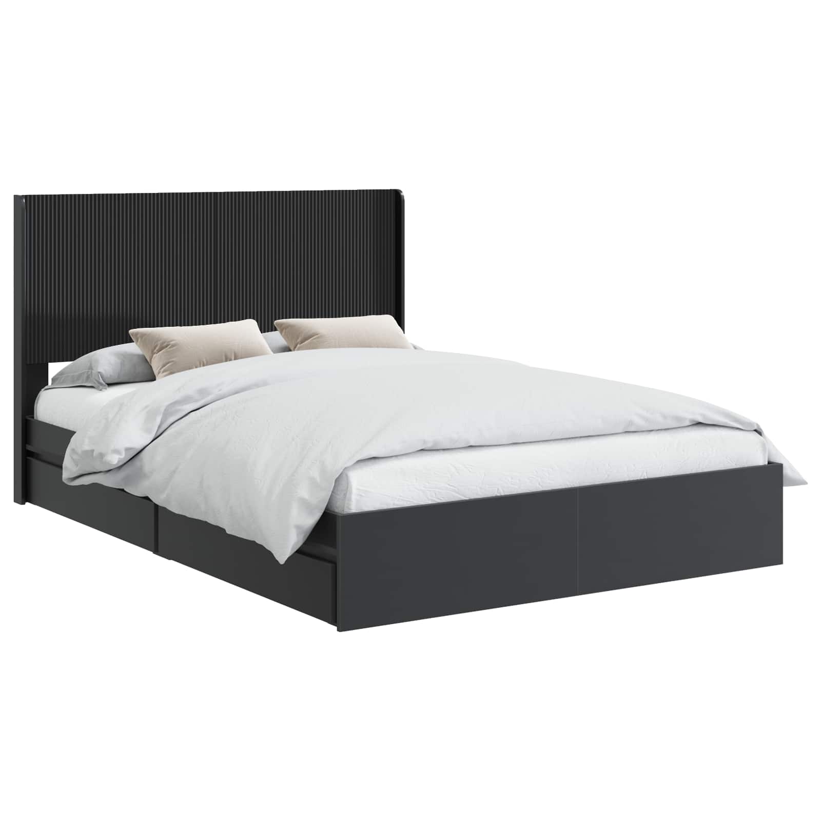 Καλάθι με αποθήκη και κεφαλάρι Μαύρο 120 x 190 cm - Pakobazaar