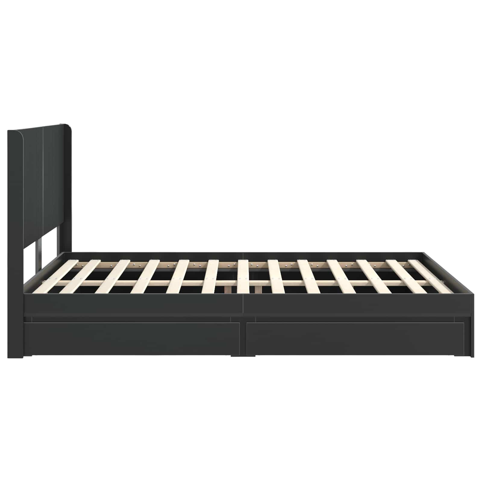 Καλάθι με αποθήκη και κεφαλάρι Μαύρο 120 x 190 cm - Pakobazaar