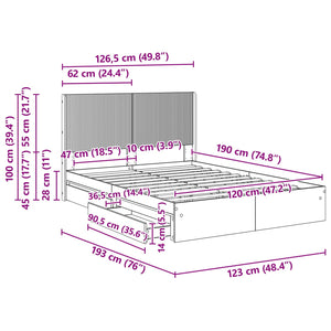 Καλάθι με αποθήκη και κεφαλάρι Μαύρο 120 x 190 cm - Pakobazaar