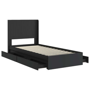 Καλάθι με αποθήκη και κεφαλάρι Μαύρο 90 x 190 cm - Pakobazaar
