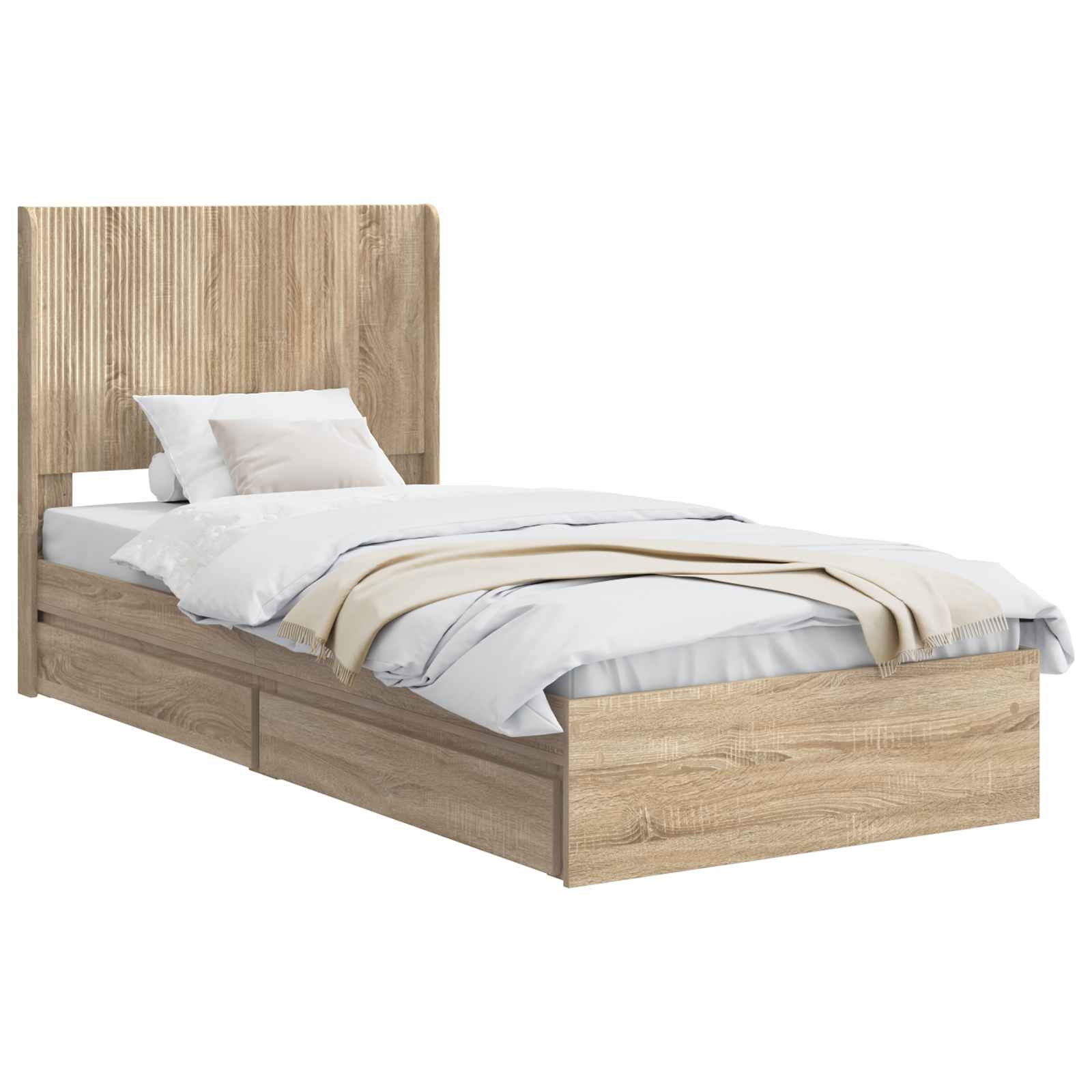 Καλάθι με αποθήκη και κεφαλάρι Sonoma Δρυς 90 x 200 cm - Pakobazaar