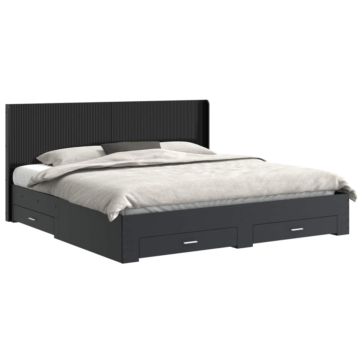 Καλάθι με αποθήκη και κεφαλάρι Μαύρο 200 x 200 cm - Pakobazaar