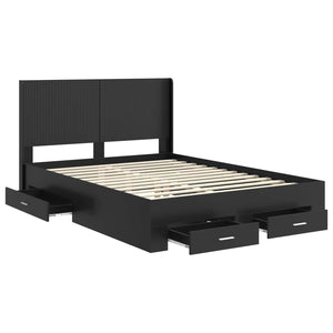 Καλάθι με αποθήκη και κεφαλάρι Μαύρο 140 x 190 cm - Pakobazaar