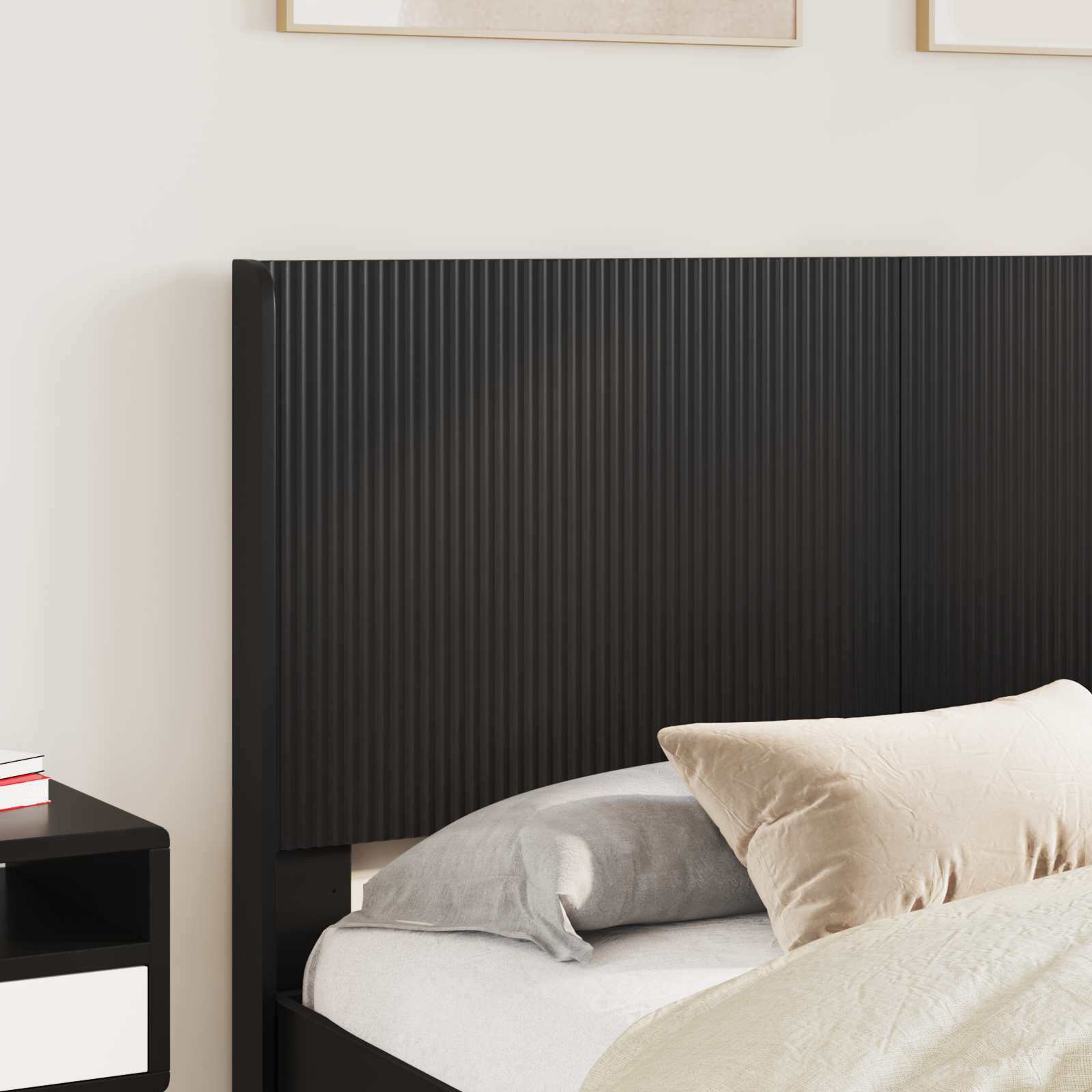 Καλάθι με αποθήκη και κεφαλάρι Μαύρο 135 x 190 cm