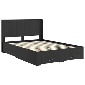 Καλάθι με αποθήκη και κεφαλάρι Μαύρο 135 x 190 cm