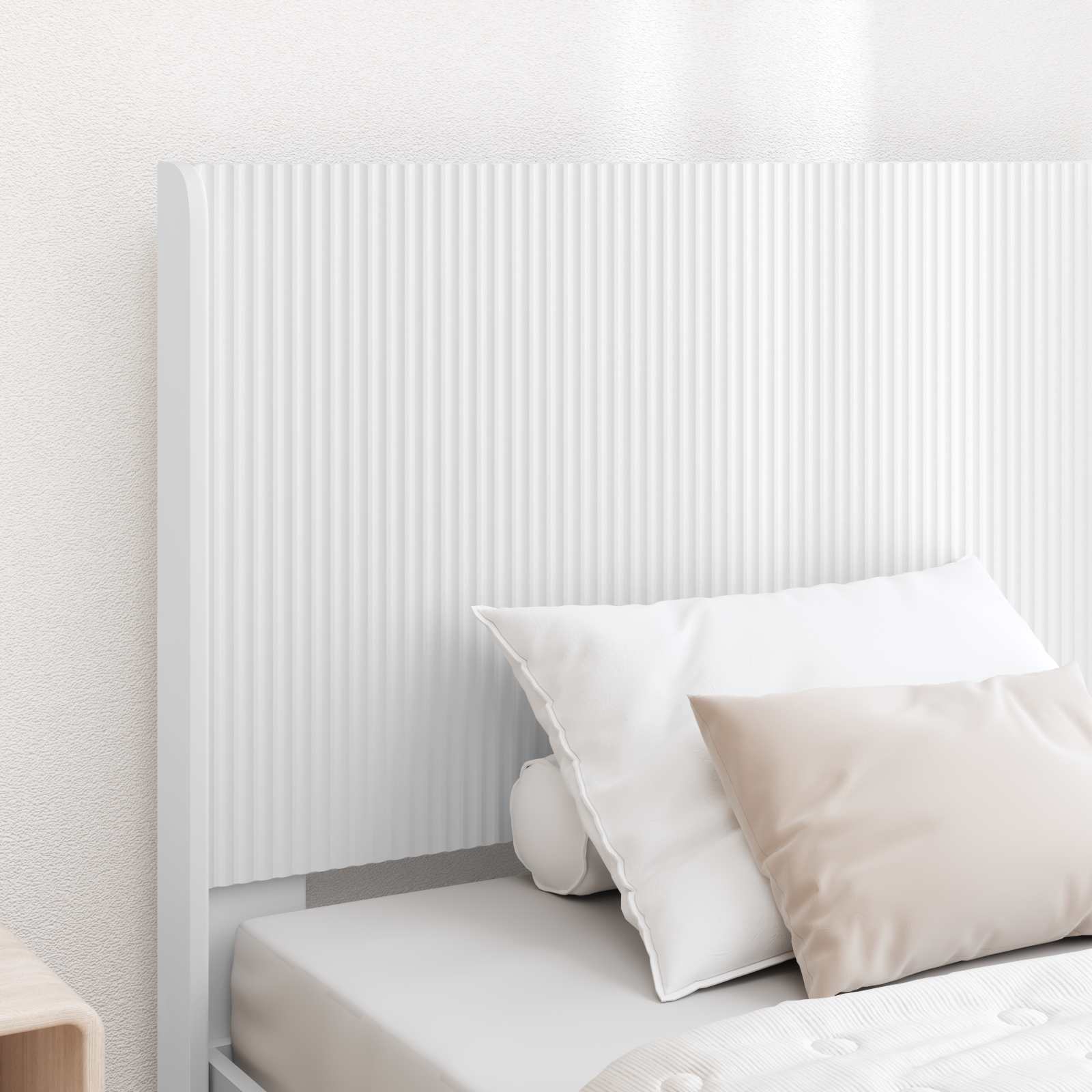 Καλάθι με αποθήκη και κεφαλάρι Λευκό 90 x 190 cm - Pakobazaar