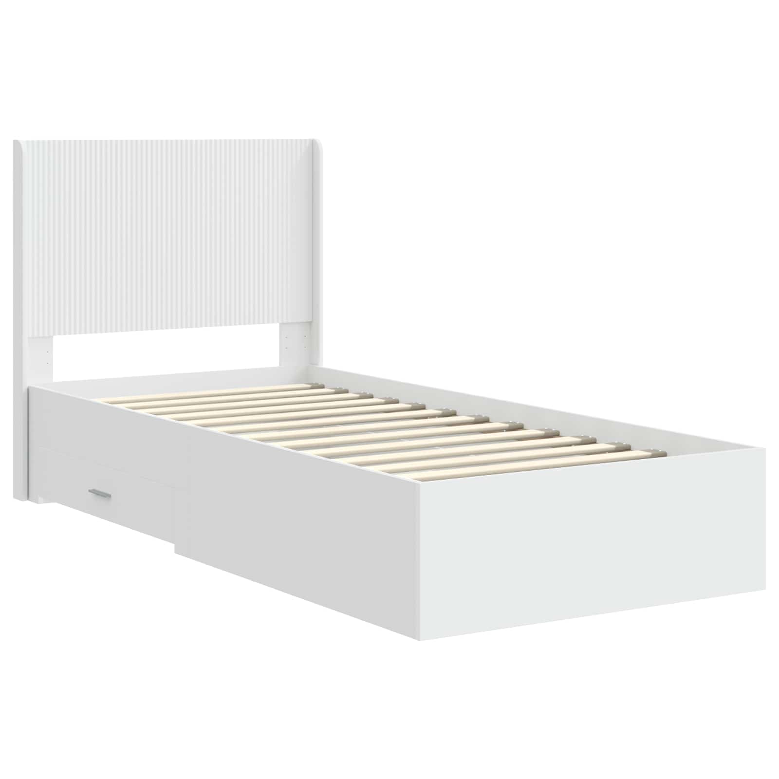 Καλάθι με αποθήκη και κεφαλάρι Λευκό 90 x 190 cm - Pakobazaar