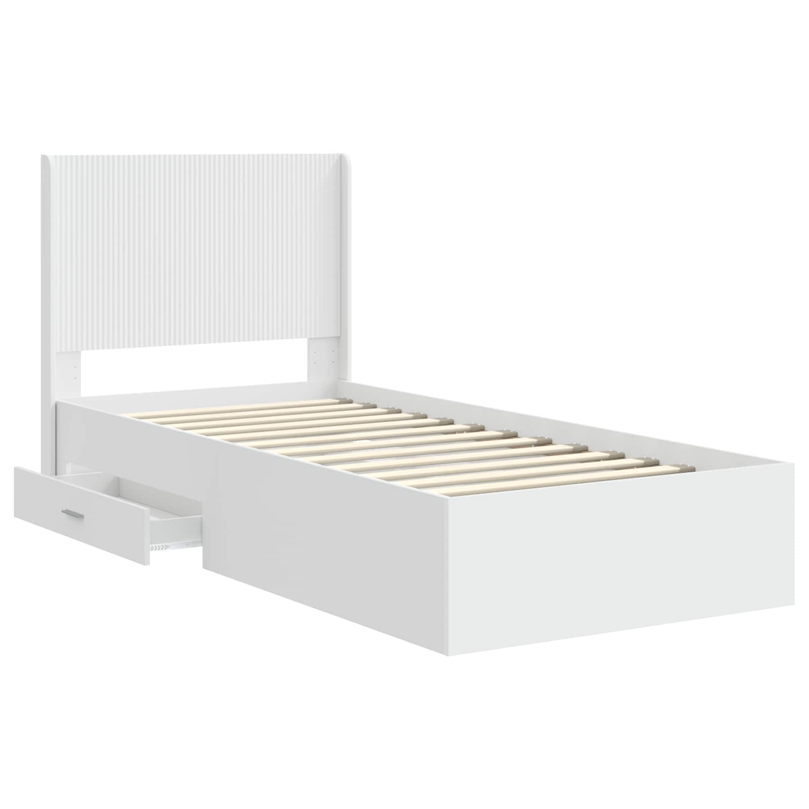 Καλάθι με αποθήκη και κεφαλάρι Λευκό 90 x 190 cm - Pakobazaar