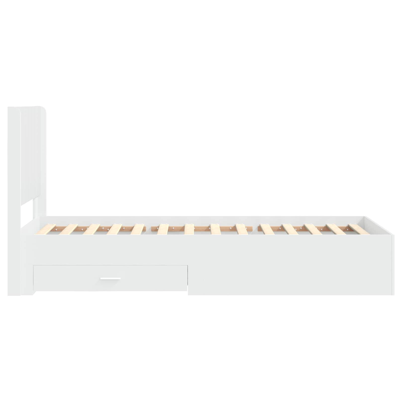 Καλάθι με αποθήκη και κεφαλάρι Λευκό 90 x 190 cm - Pakobazaar