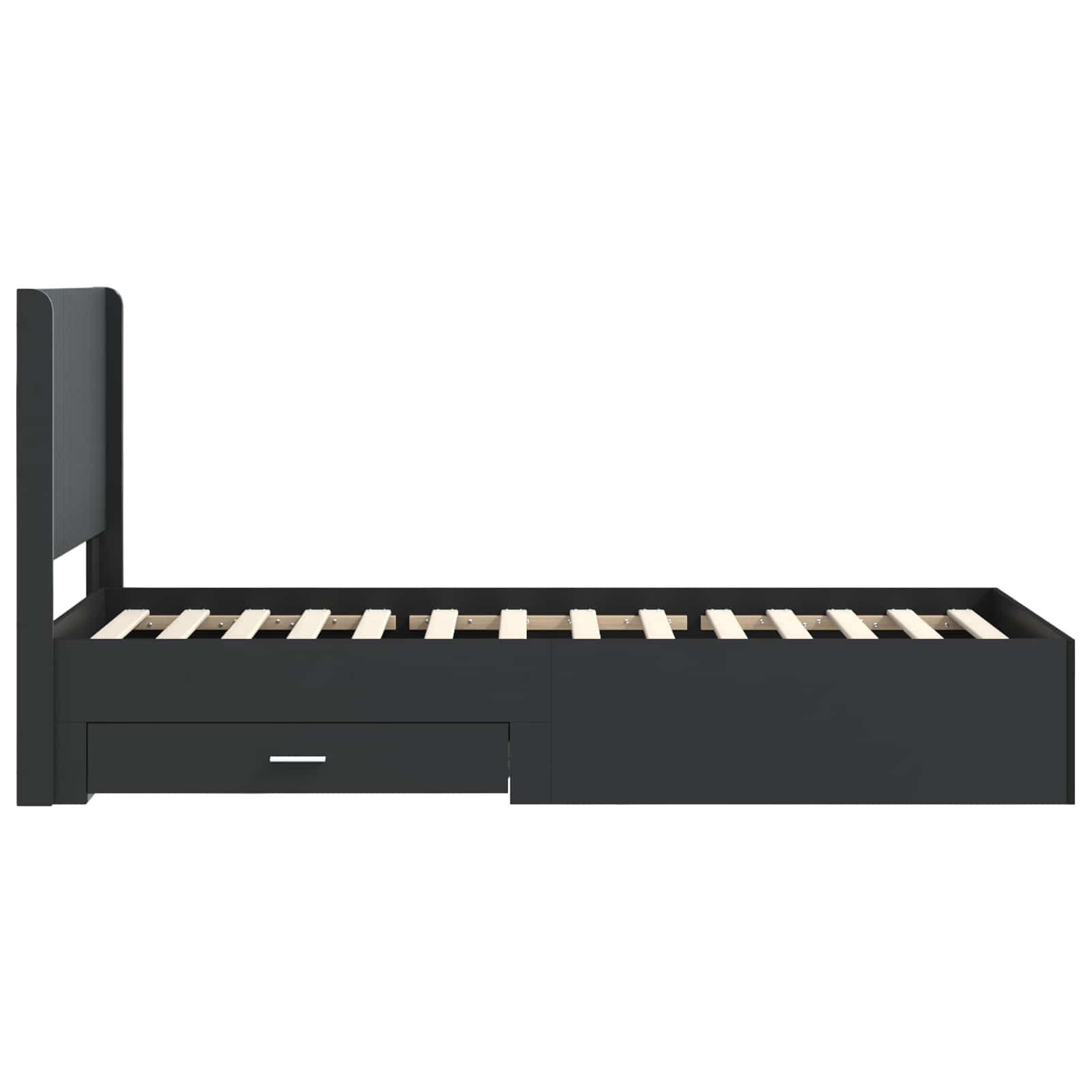 Καλάθι με αποθήκη και κεφαλάρι Μαύρο 75 x 190 cm - Pakobazaar