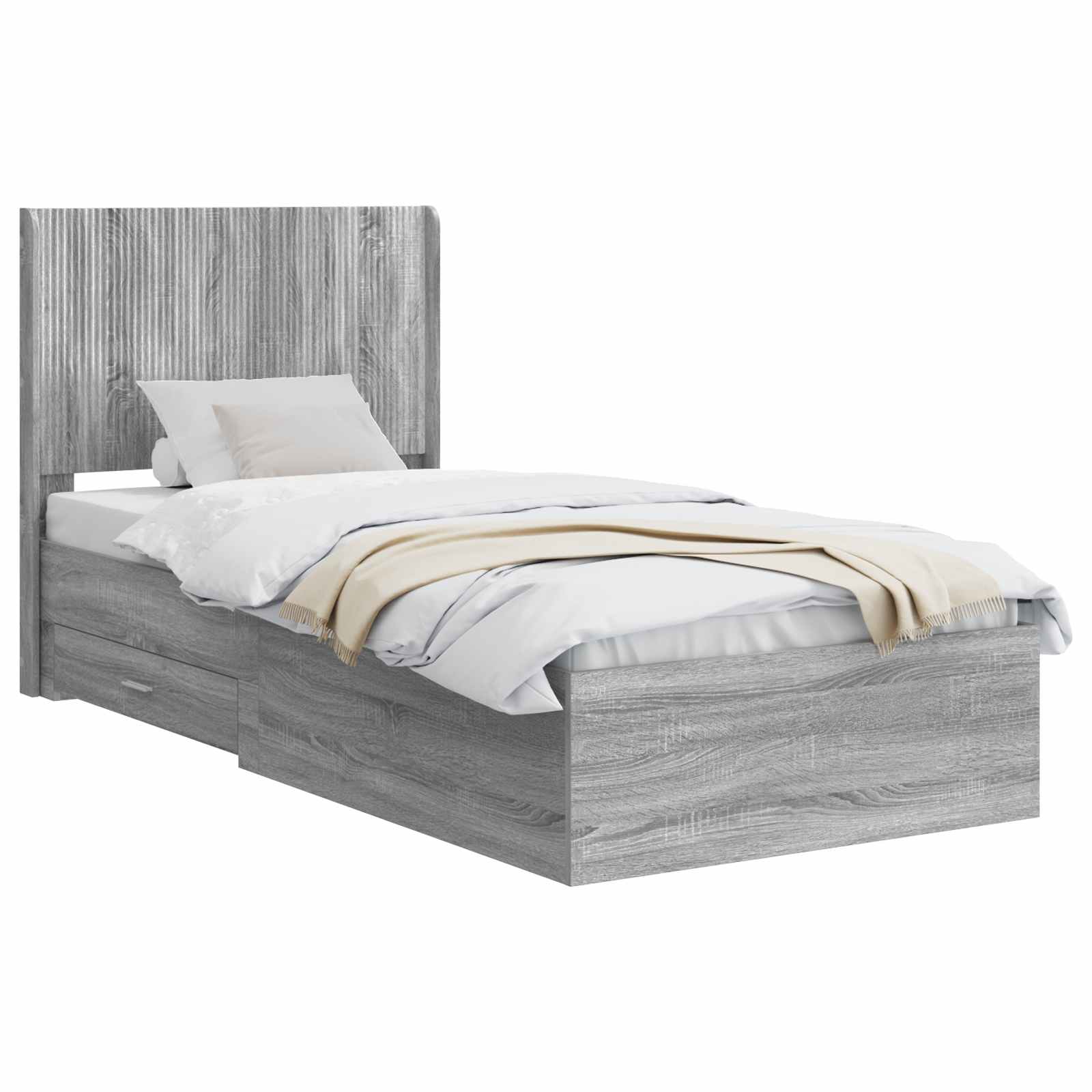 Καλάθι με αποθήκη και κεφαλάρι Γκρι Sonoma 75 x 190 cm - Pakobazaar