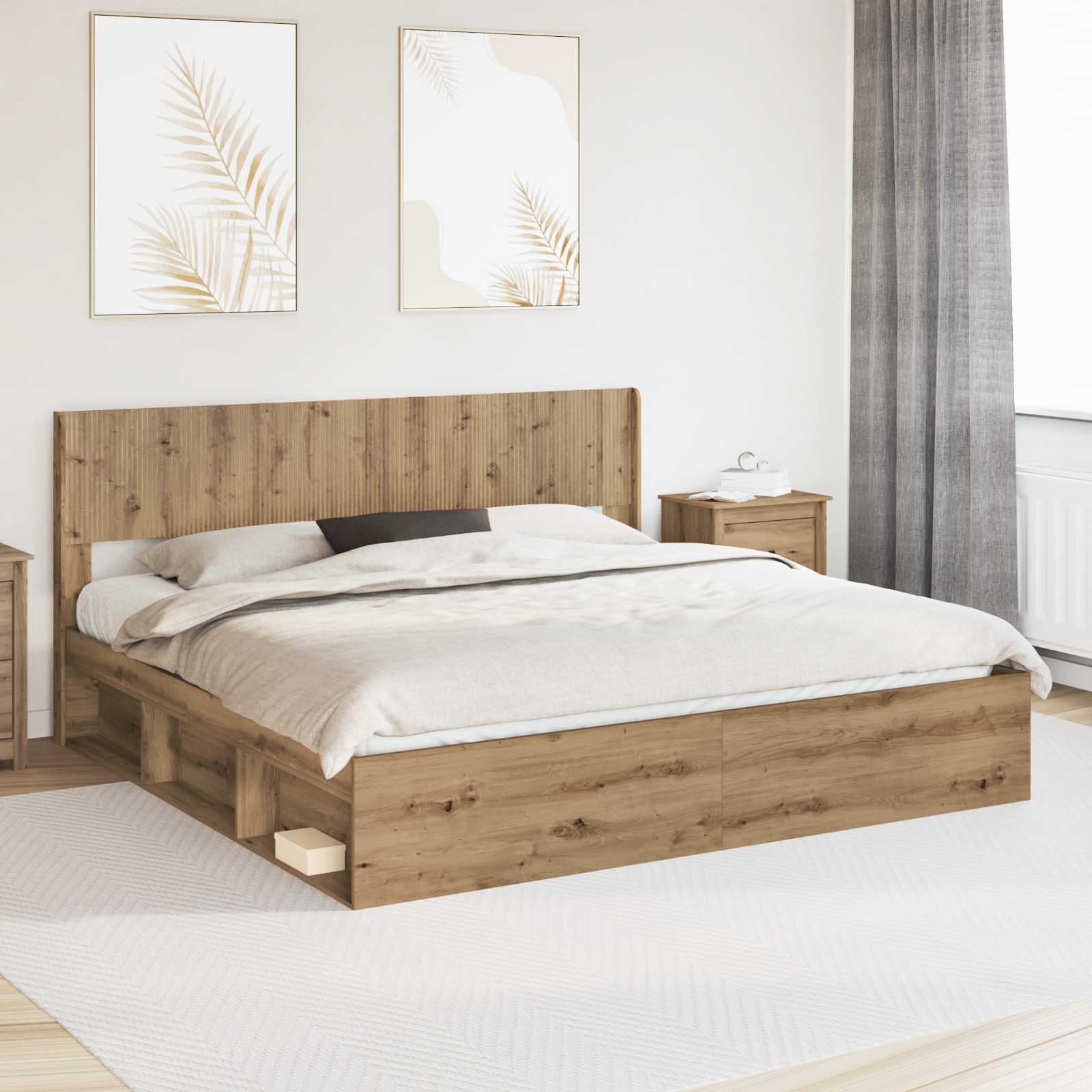 Καλάθι με αποθήκη και κεφαλάρι Artisan Δρυς 200 x 200 cm - Pakobazaar