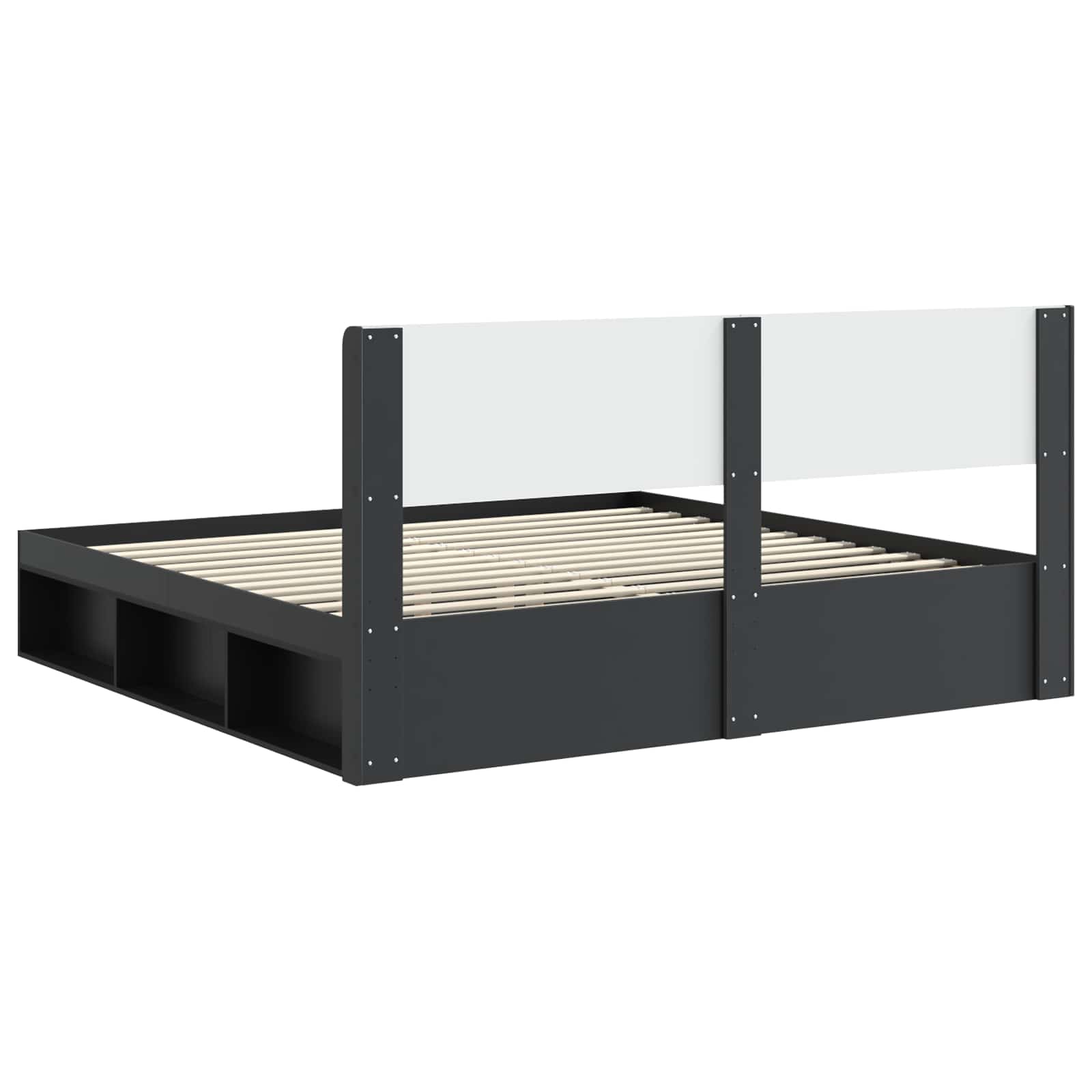 Καλάθι με αποθήκη και κεφαλάρι Μαύρο 180 x 200 cm - Pakobazaar