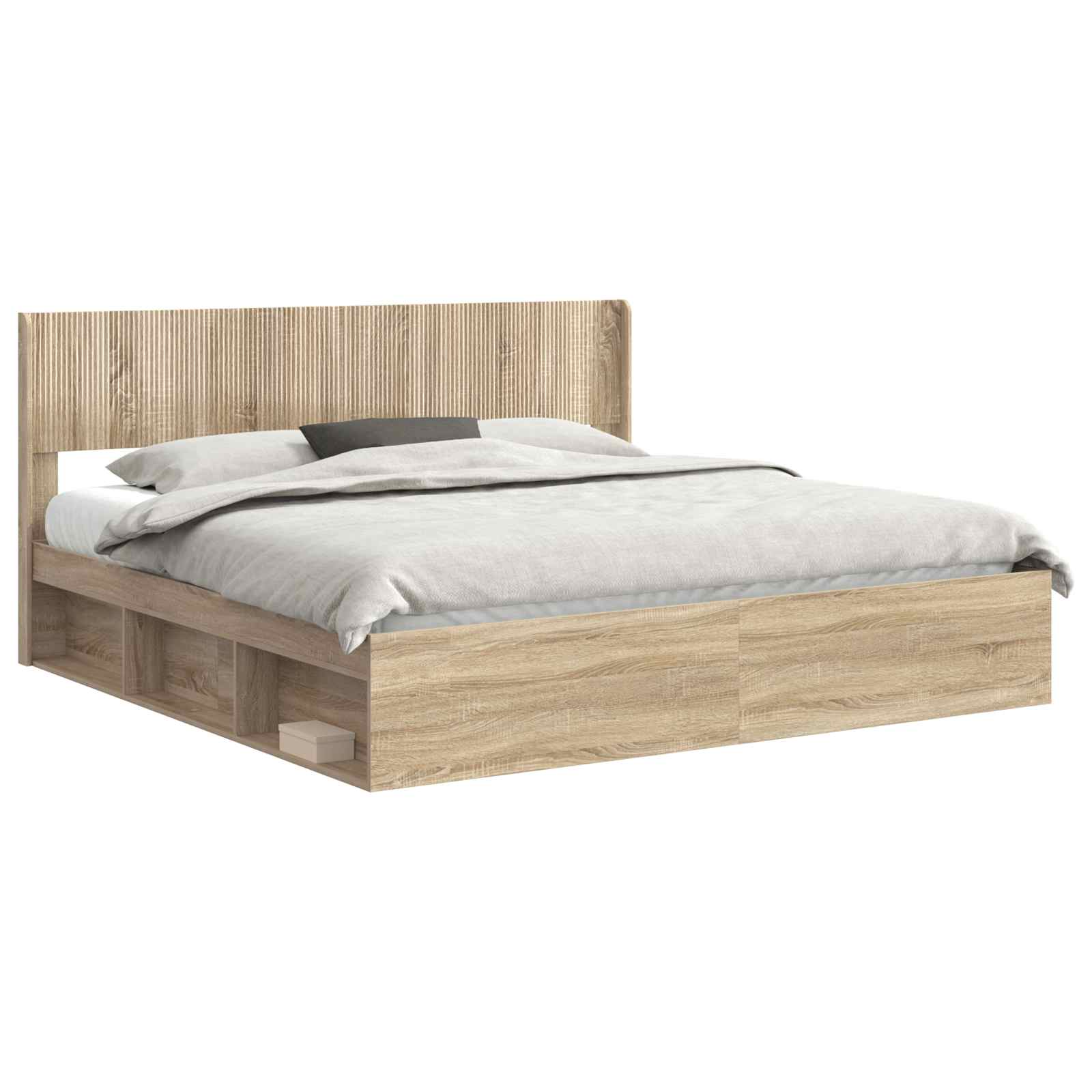 Καλάθι με αποθήκη και κεφαλάρι Sonoma Δρυς 180 x 200 cm - Pakobazaar