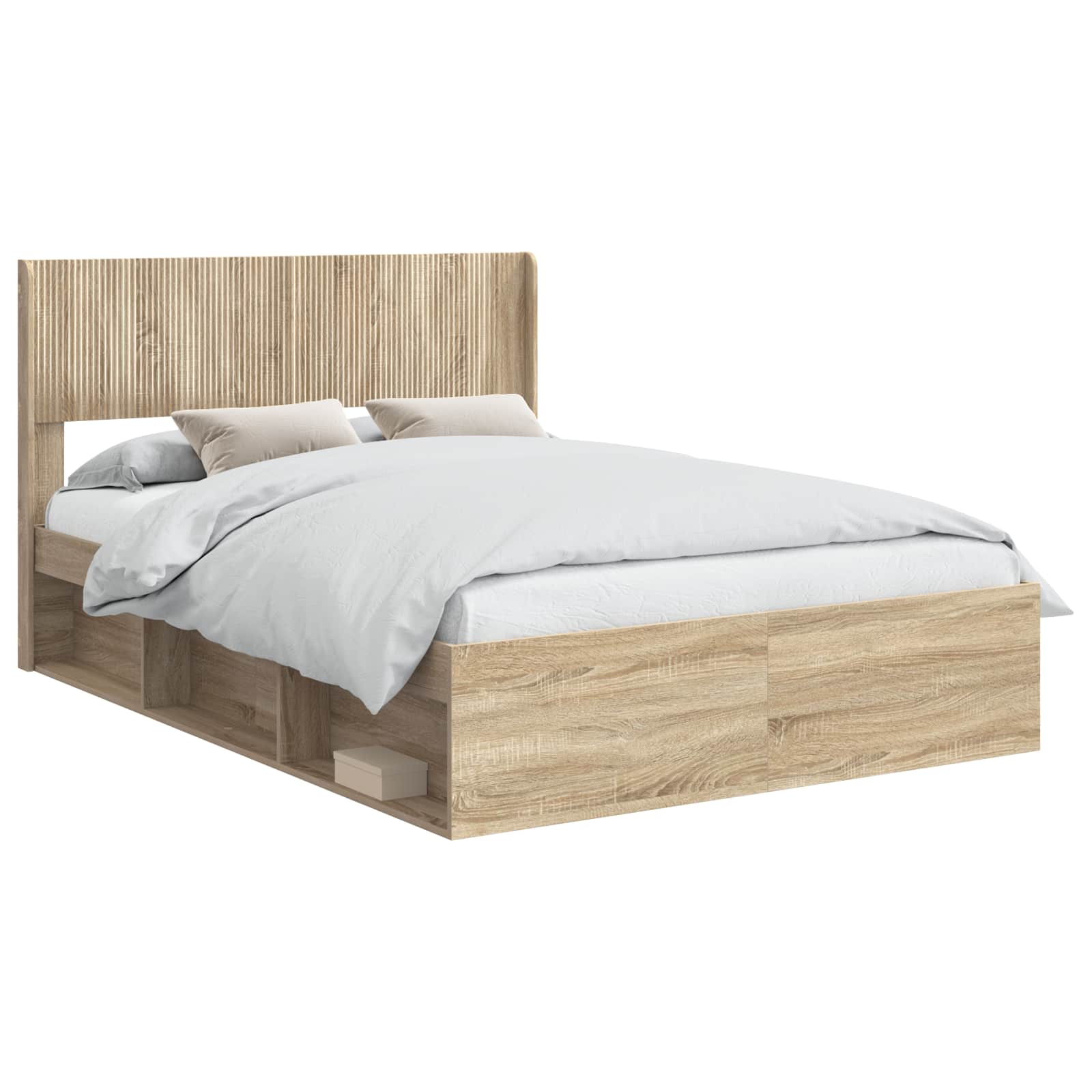 Καλάθι με αποθήκη και κεφαλάρι Sonoma Δρυς 140 x 200 cm - Pakobazaar