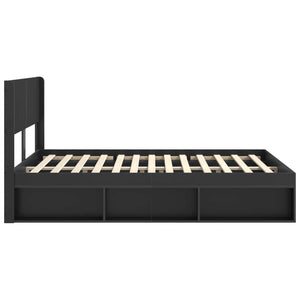 Καλάθι με αποθήκη και κεφαλάρι Μαύρο 120 x 190 cm - Pakobazaar