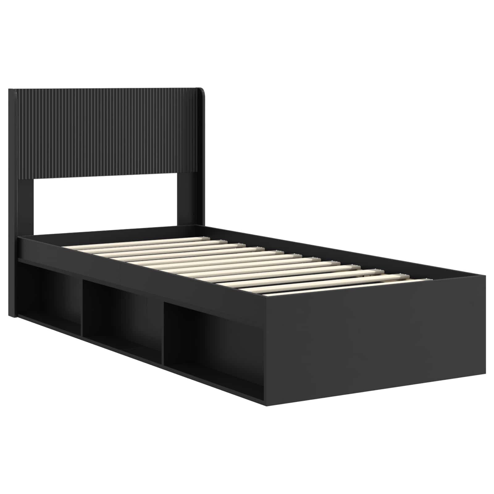 Καλάθι με αποθήκη και κεφαλάρι Μαύρο 100 x 200 cm - Pakobazaar