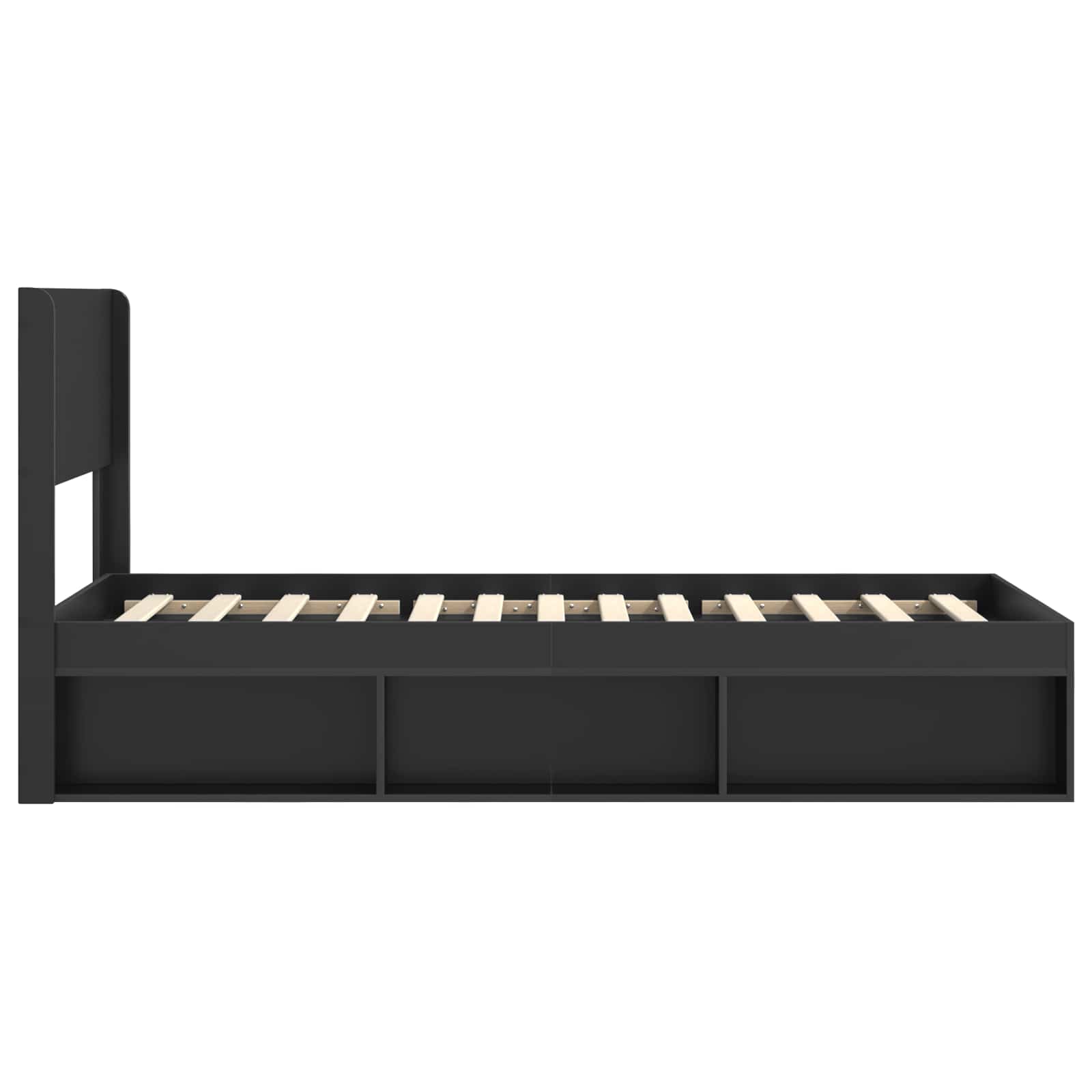 Καλάθι με αποθήκη και κεφαλάρι Μαύρο 100 x 200 cm - Pakobazaar
