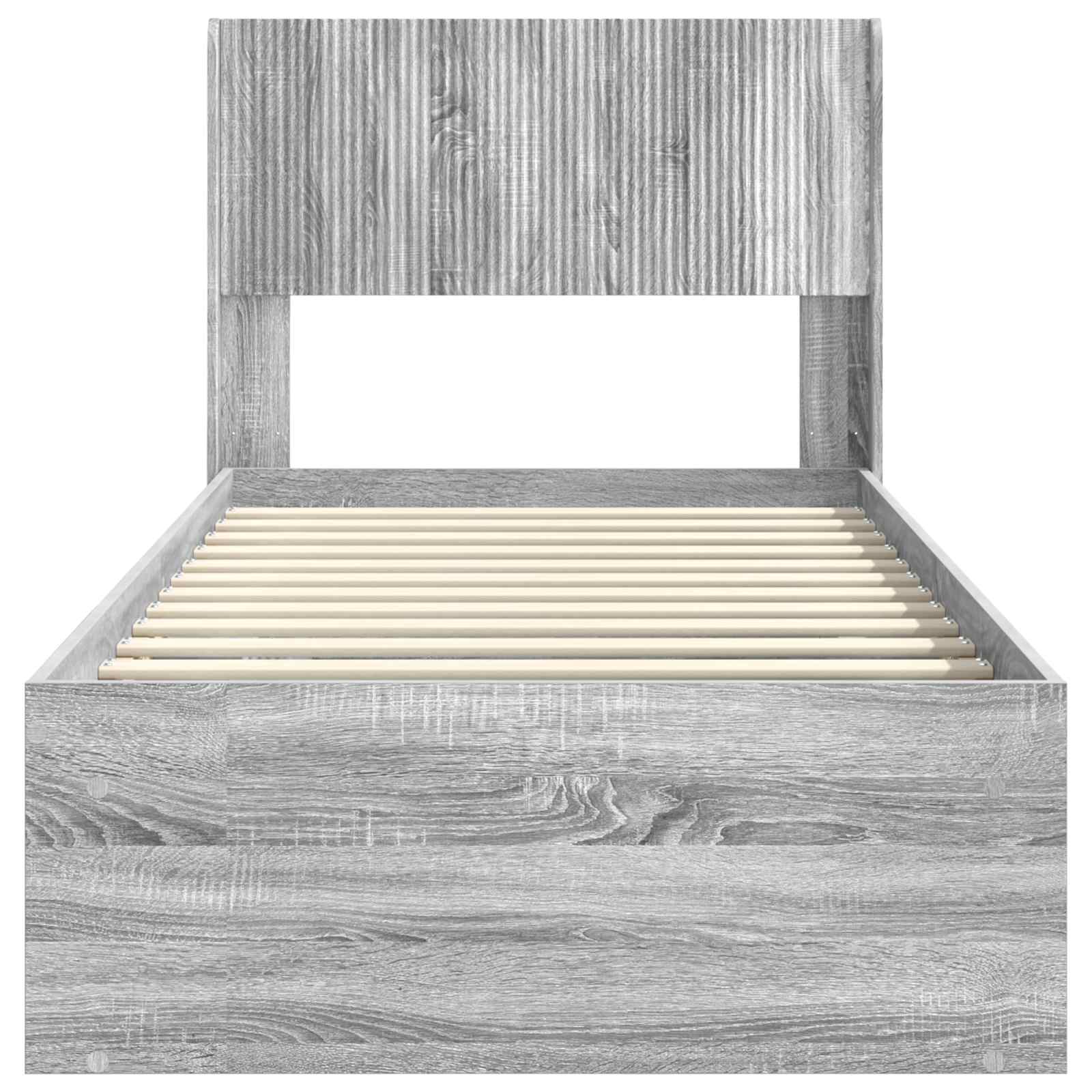Καλάθι με αποθήκη και κεφαλάρι Γκρι Sonoma 100 x 200 cm - Pakobazaar