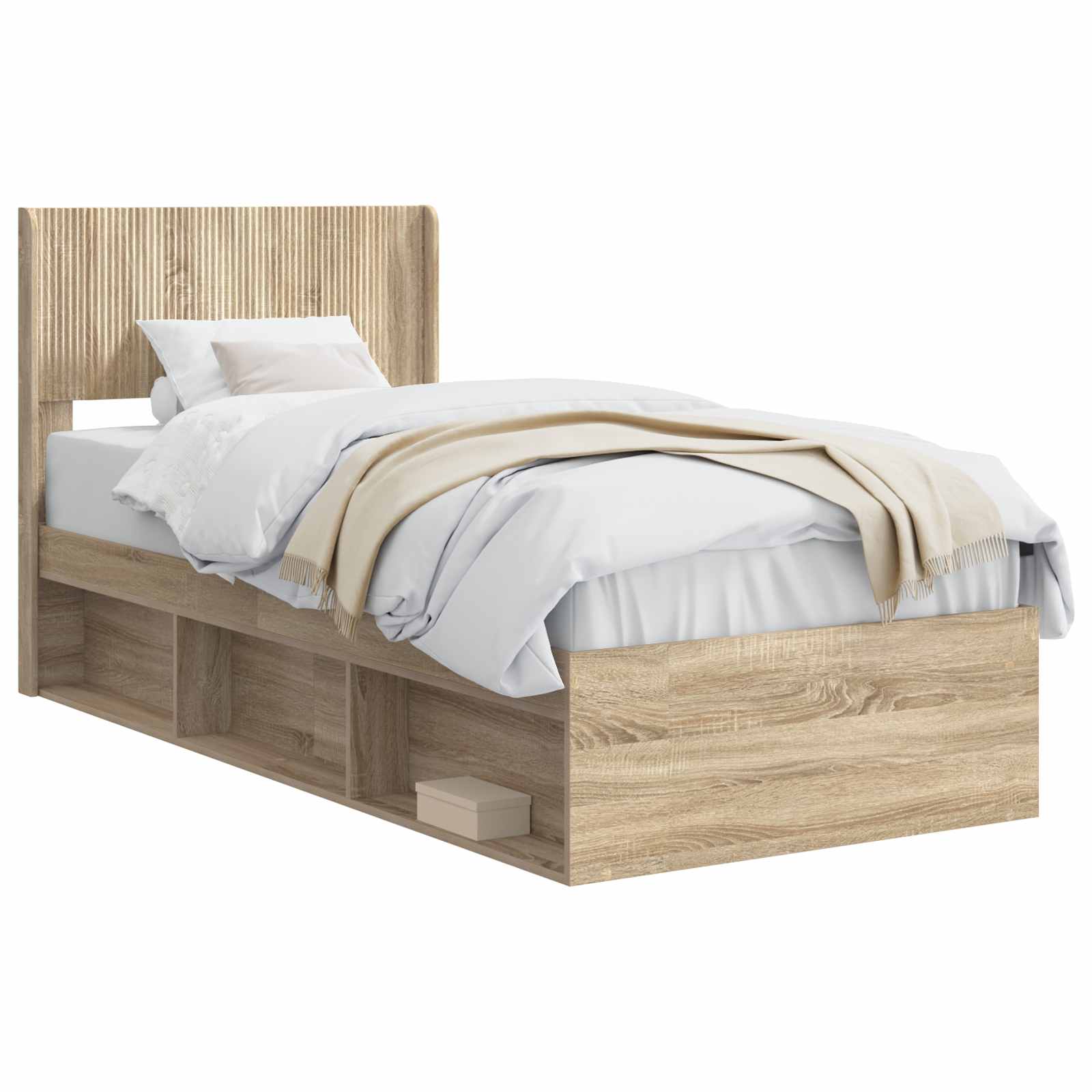 Καλάθι με αποθήκη και κεφαλάρι Sonoma Δρυς 90 x 190 cm - Pakobazaar