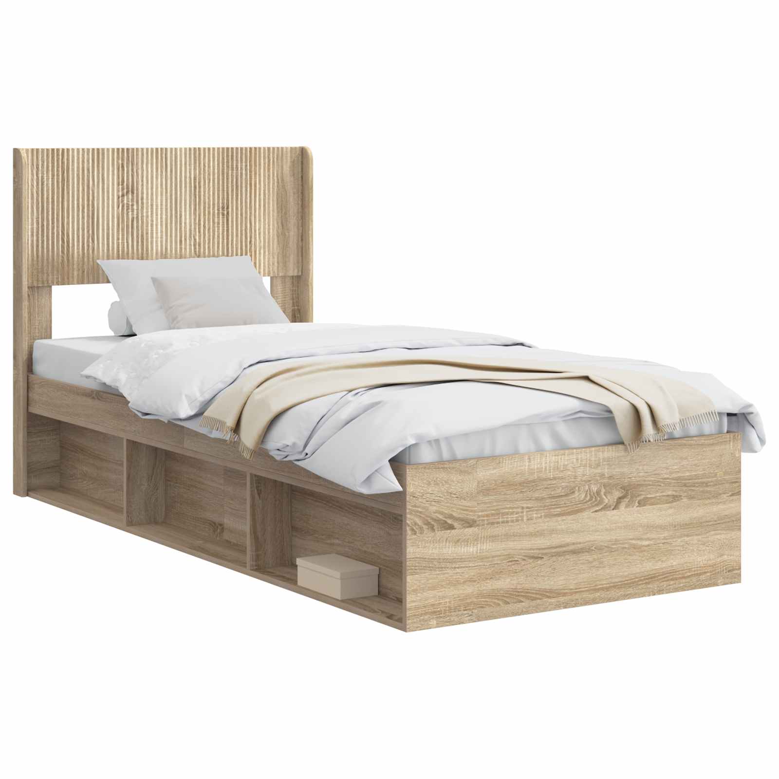 Καλάθι με αποθήκη και κεφαλάρι Sonoma Δρυς 75 x 190 cm - Pakobazaar