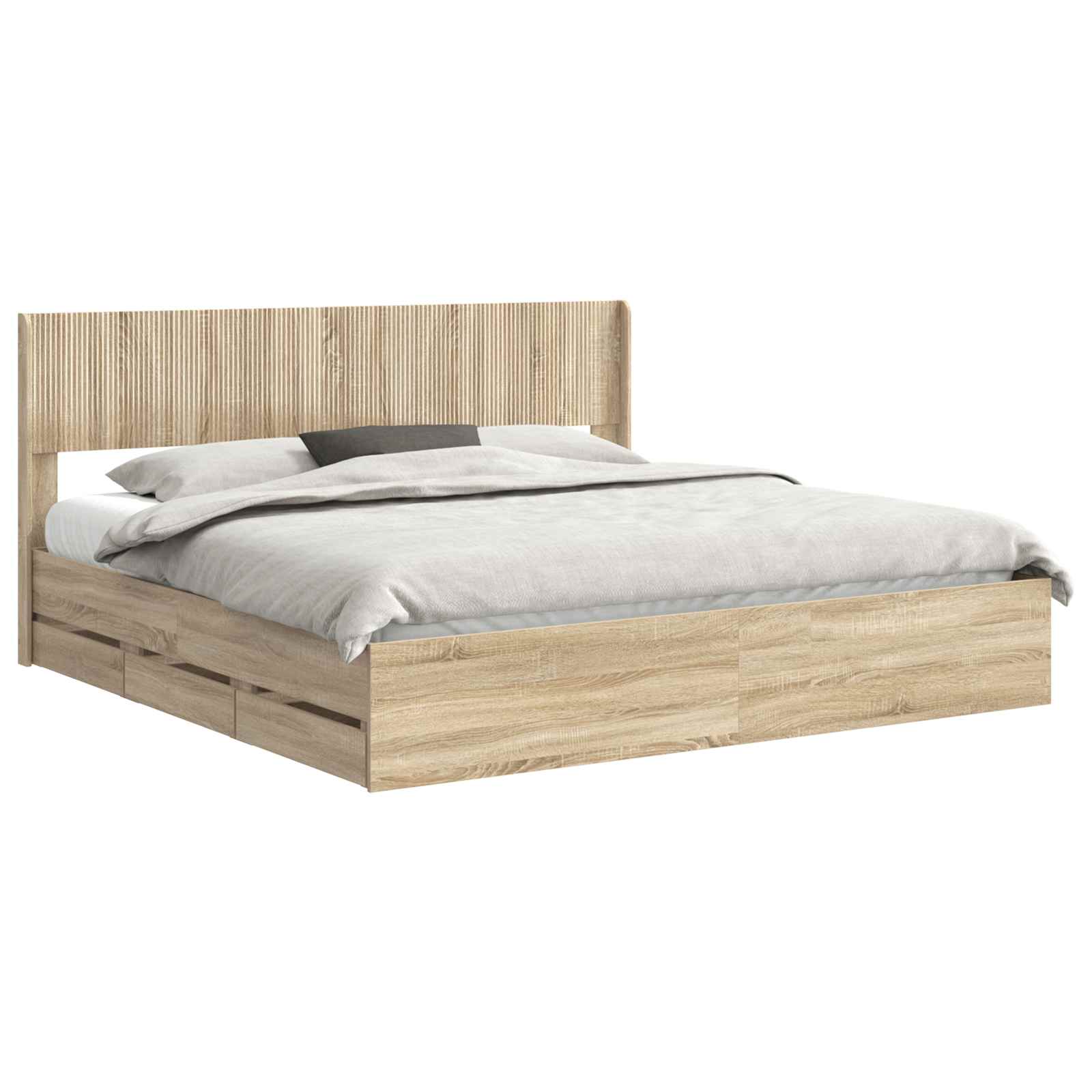 Καλάθι με αποθήκη και κεφαλάρι Sonoma Δρυς 200 x 200 cm