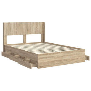 Καλάθι με αποθήκη και κεφαλάρι Sonoma Δρυς 140 x 200 cm - Pakobazaar