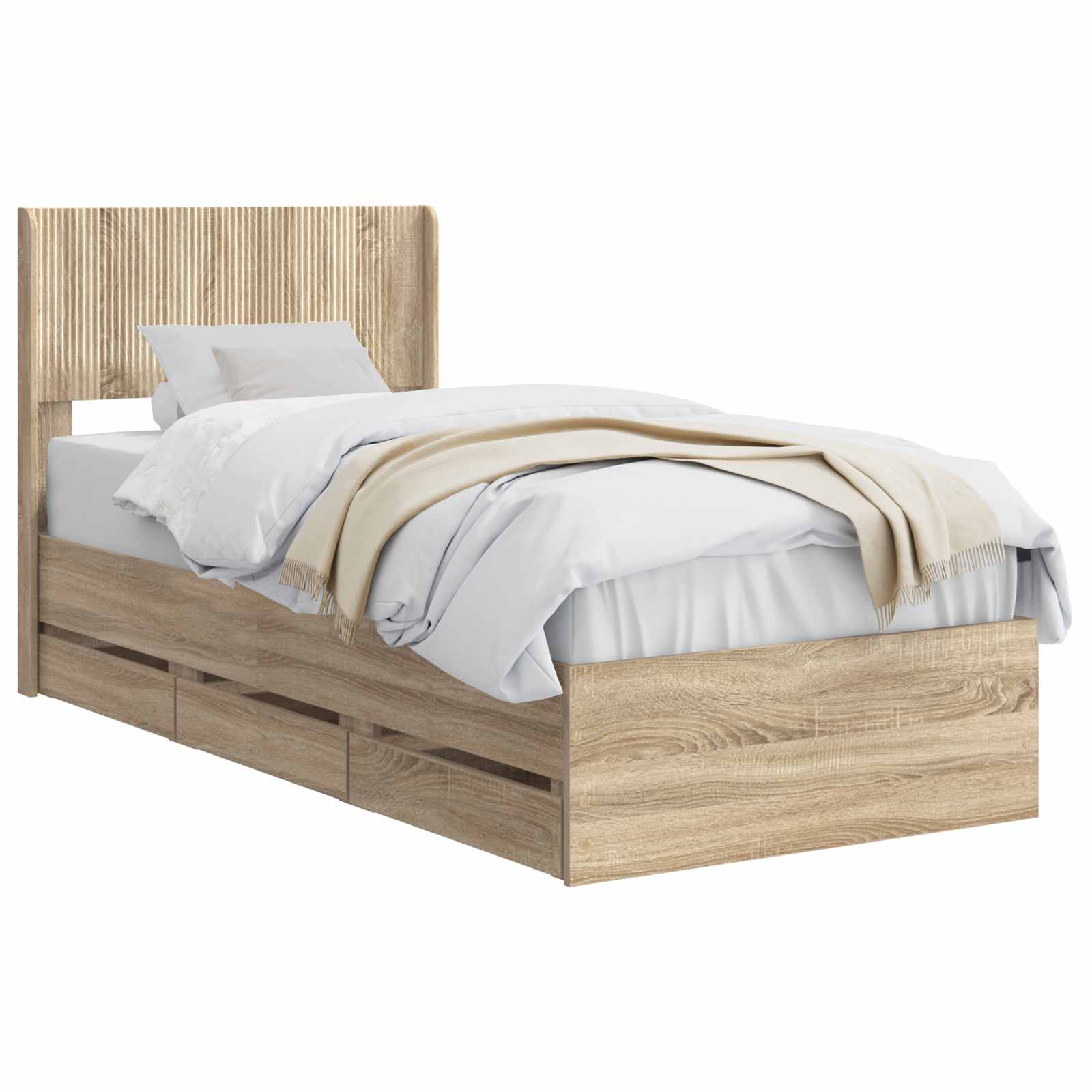 Καλάθι με αποθήκη και κεφαλάρι Sonoma Δρυς 100 x 200 cm - Pakobazaar
