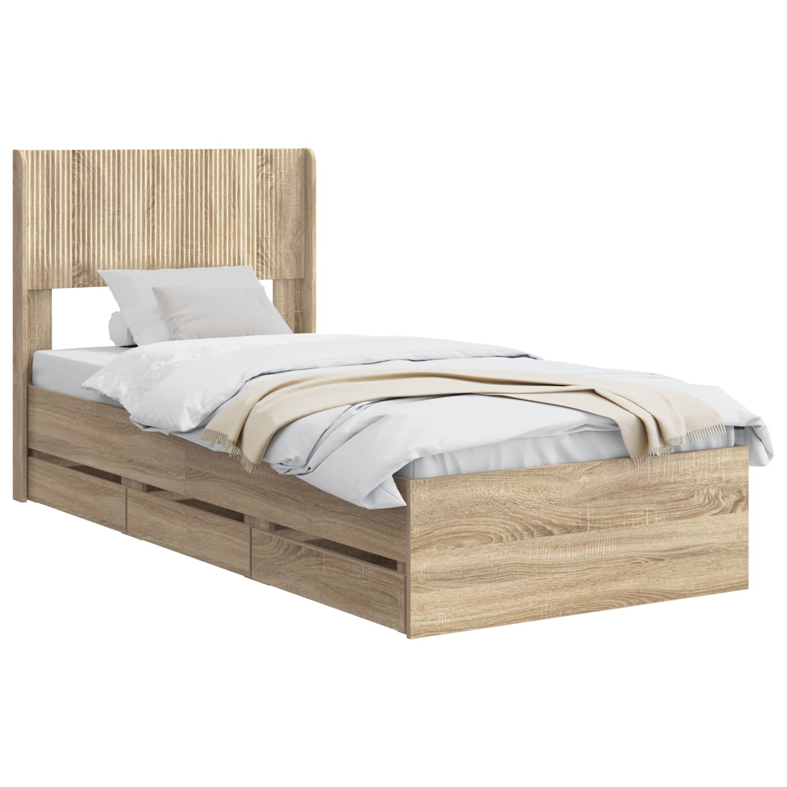 Καλάθι με αποθήκη και κεφαλάρι Sonoma Δρυς 75 x 190 cm