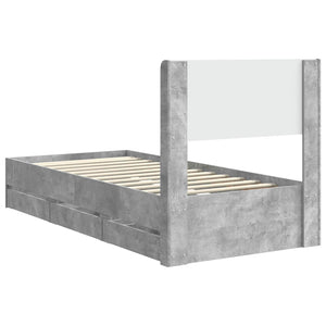 Καλάθι με αποθήκη και κεφαλάρι Γκρι Σκυροδέματος 75 x 190 cm - Pakobazaar