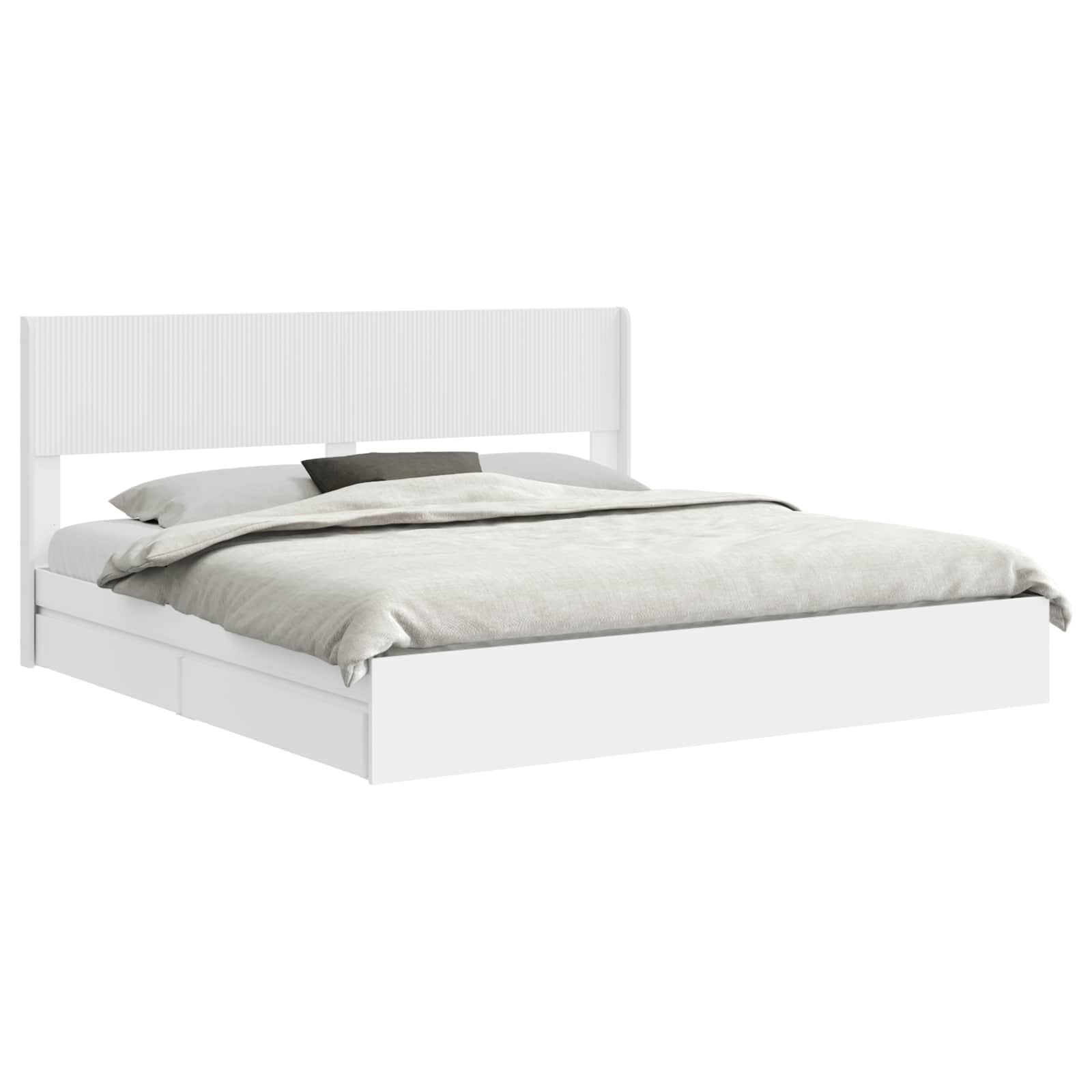 Καλάθι με αποθήκη και κεφαλάρι Λευκό 180 x 200 cm - Pakobazaar