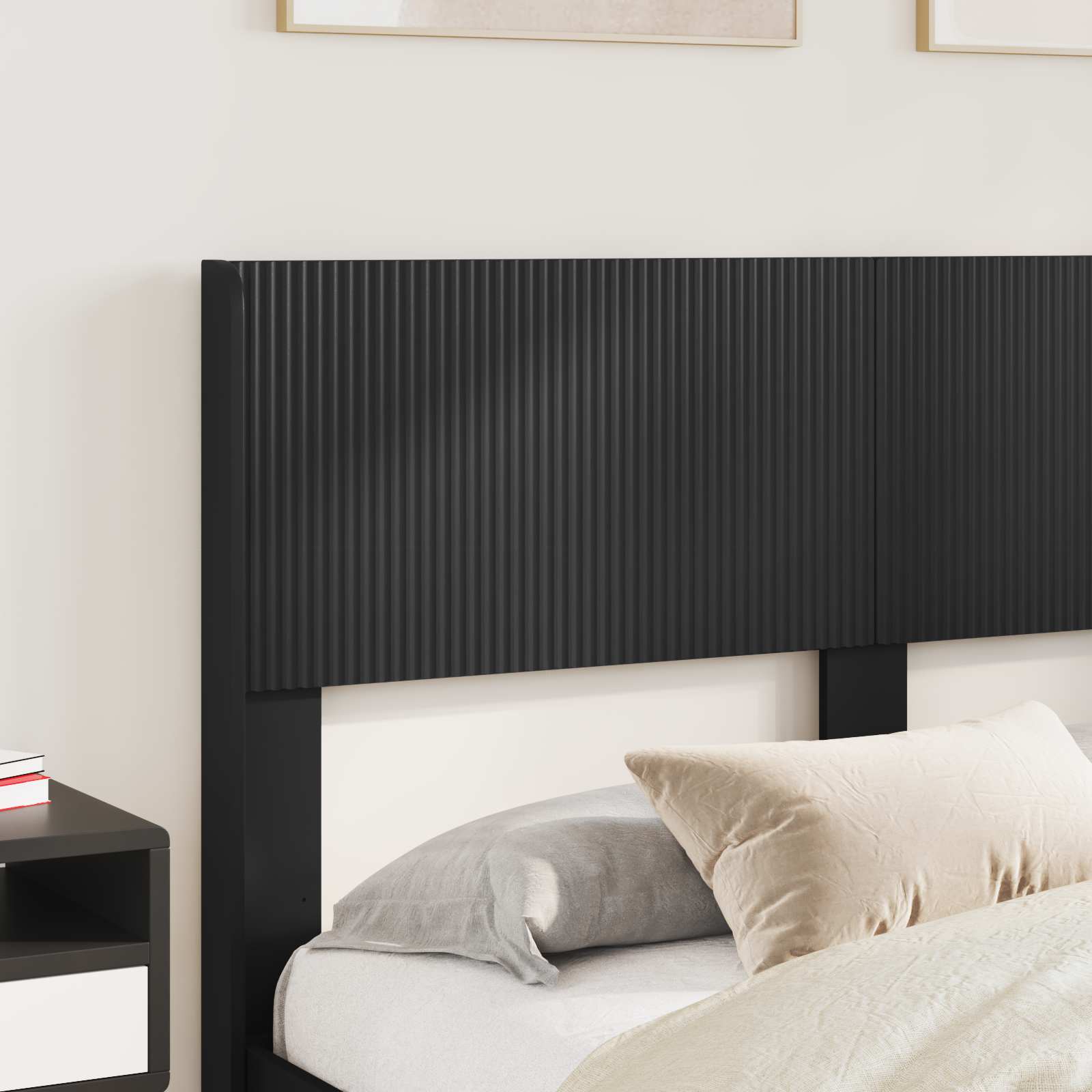 Καλάθι με αποθήκη και κεφαλάρι Μαύρο 120 x 190 cm - Pakobazaar