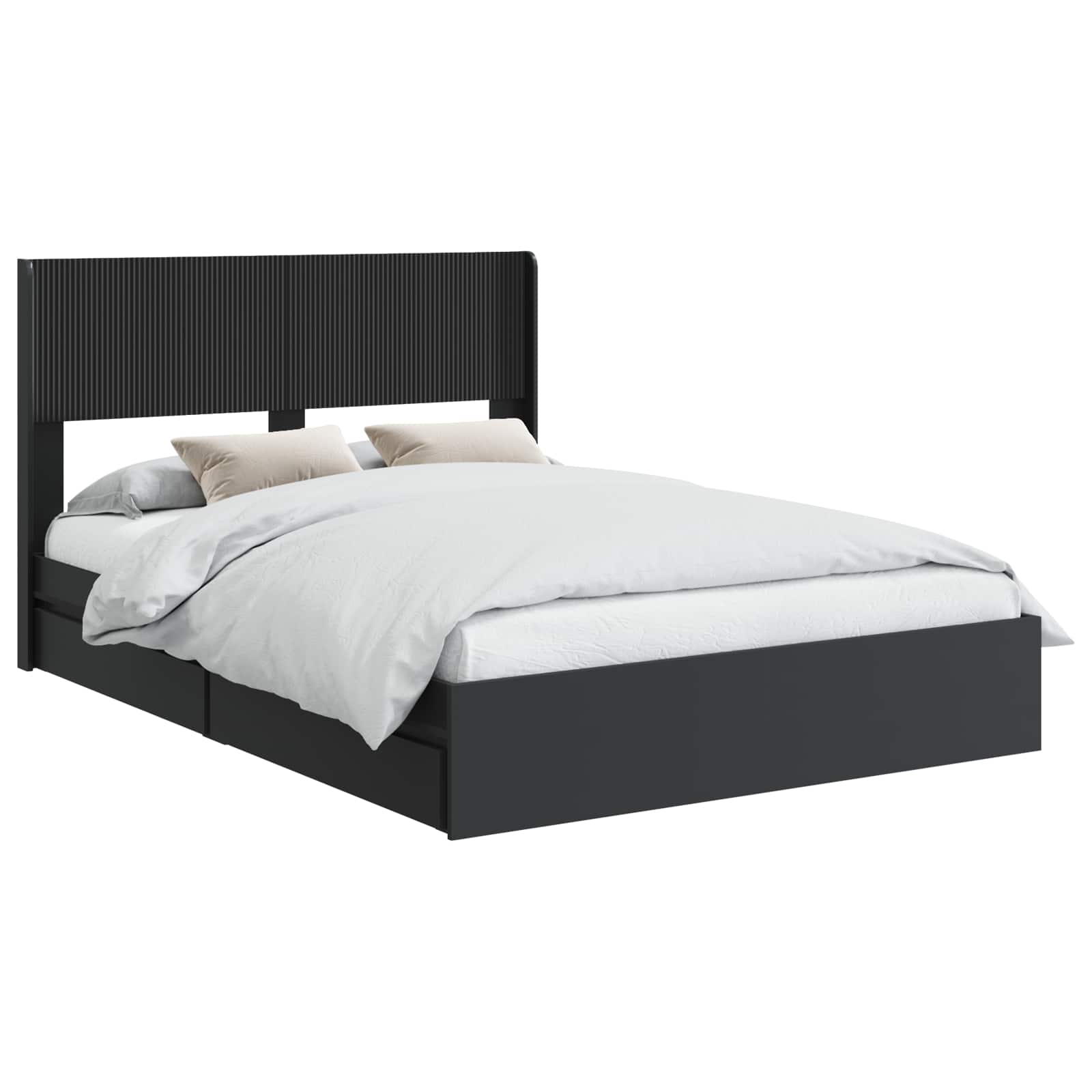 Καλάθι με αποθήκη και κεφαλάρι Μαύρο 120 x 190 cm - Pakobazaar