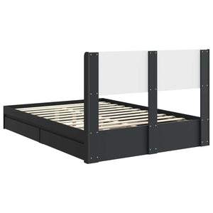 Καλάθι με αποθήκη και κεφαλάρι Μαύρο 120 x 190 cm - Pakobazaar