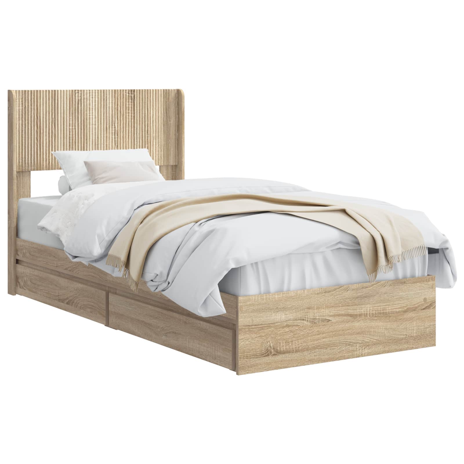 Καλάθι με αποθήκη και κεφαλάρι Sonoma Δρυς 90 x 200 cm - Pakobazaar