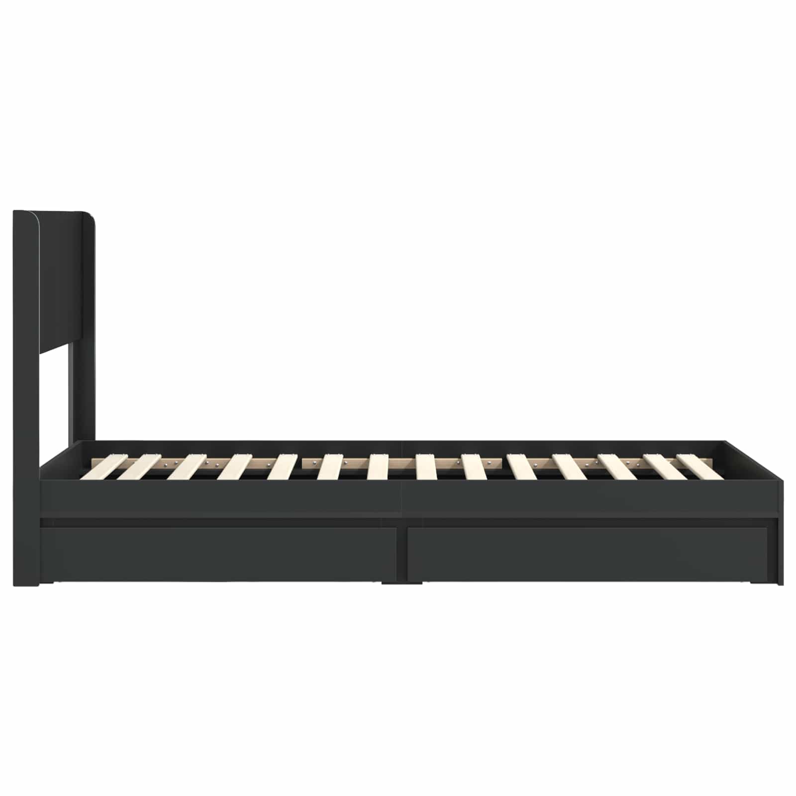 Καλάθι με αποθήκη και κεφαλάρι Μαύρο 90 x 190 cm - Pakobazaar