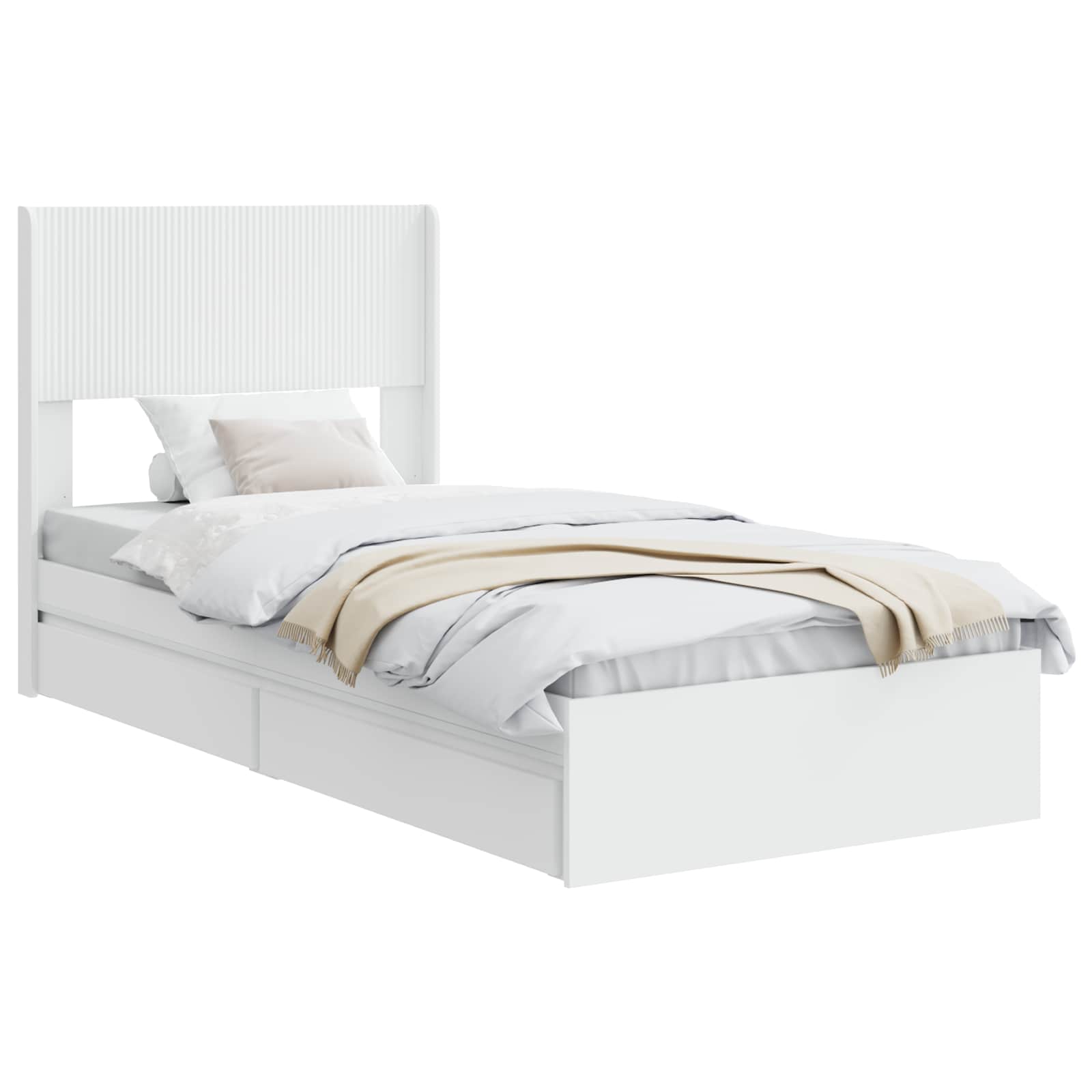 Καλάθι με αποθήκη και κεφαλάρι Λευκό 75 x 190 cm - Pakobazaar