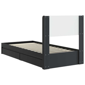 Καλάθι με αποθήκη και κεφαλάρι Μαύρο 75 x 190 cm - Pakobazaar