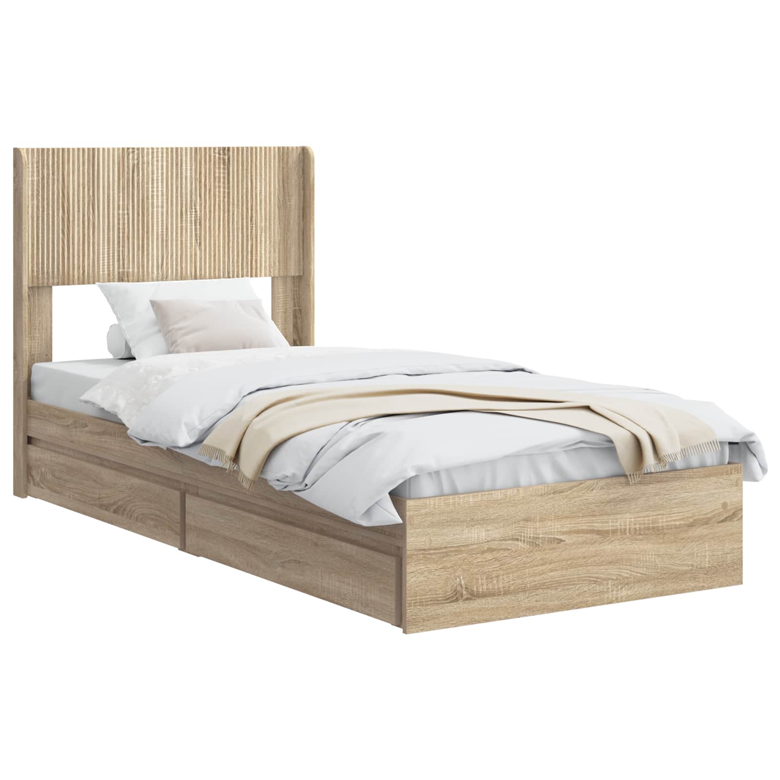 Καλάθι με αποθήκη και κεφαλάρι Sonoma Δρυς 75 x 190 cm - Pakobazaar